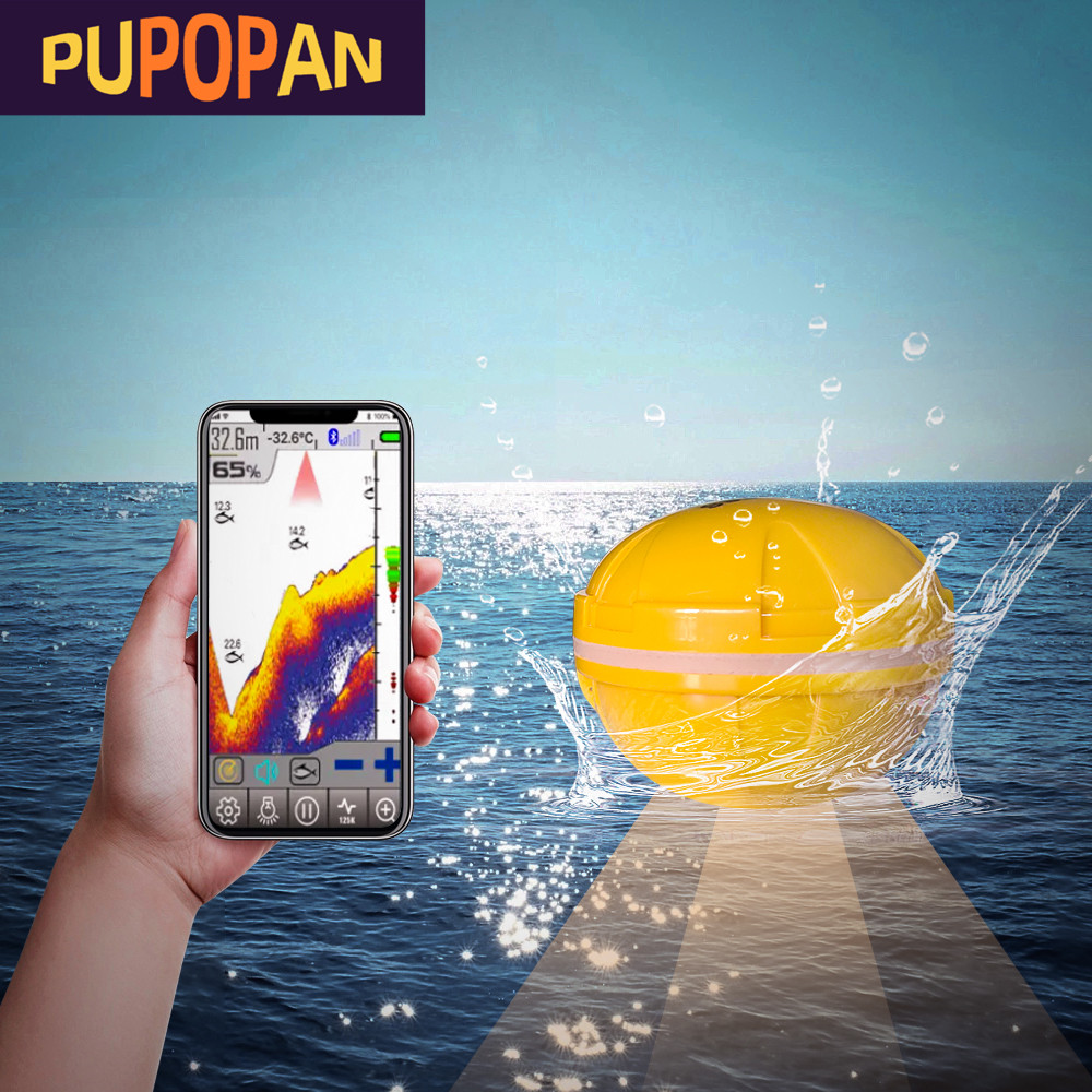 Fishing Depth Finder - Pupopan 100m novo telefone inteligente localizador
