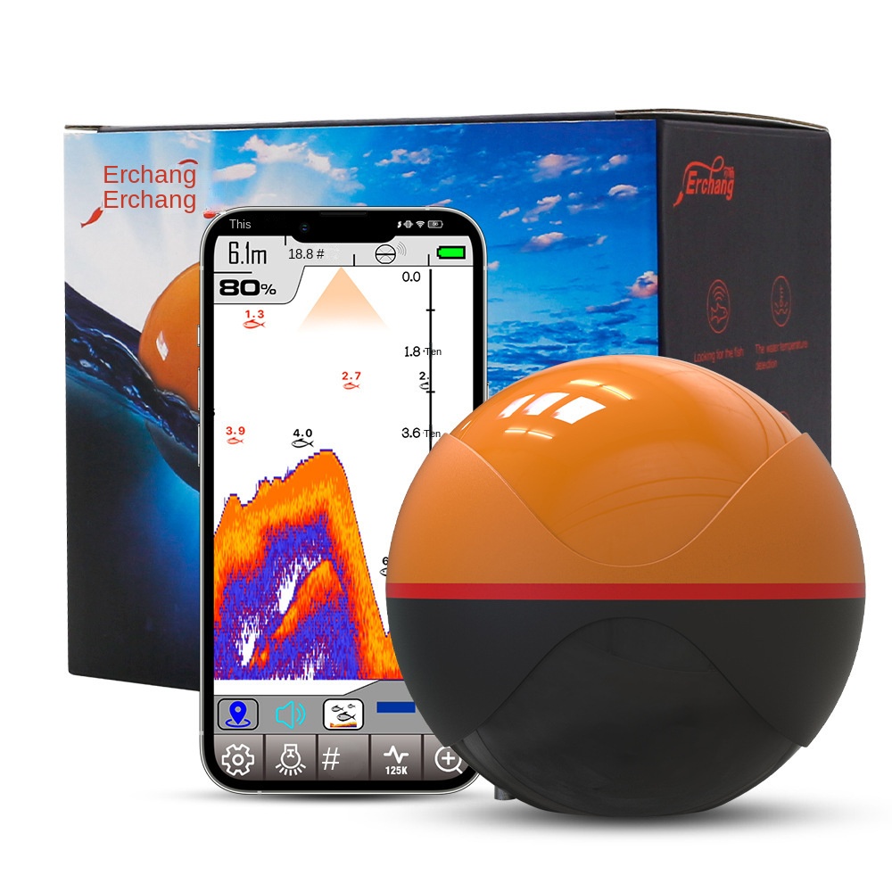 Novo Localizador de Peixes Int - Fish Finder Battery avaliação e preço