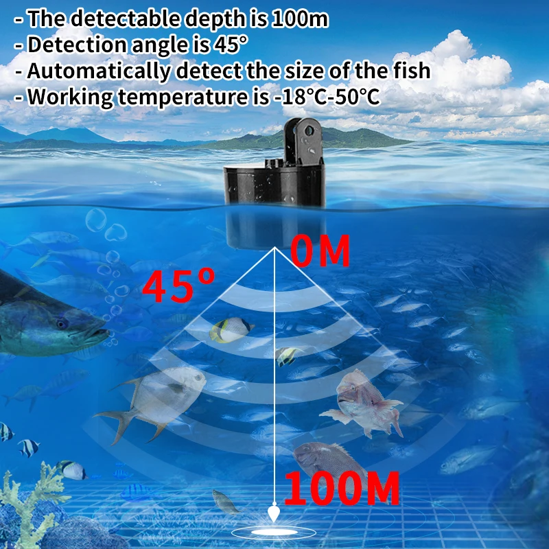 Alarme 100m portátil sonar loc - Fish Finder Cable avaliação e preço