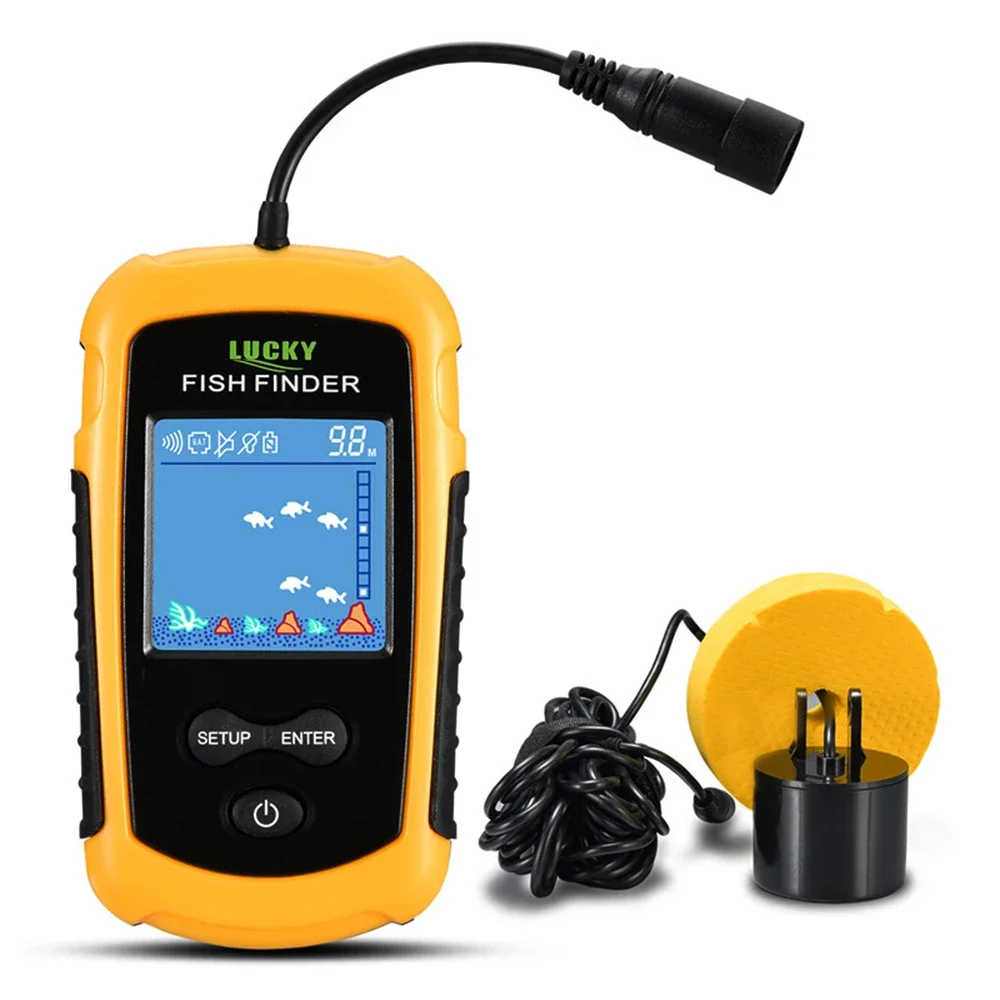 Lucky lcd tela colorida portát - Fishing Depth Finder avaliação e preço
