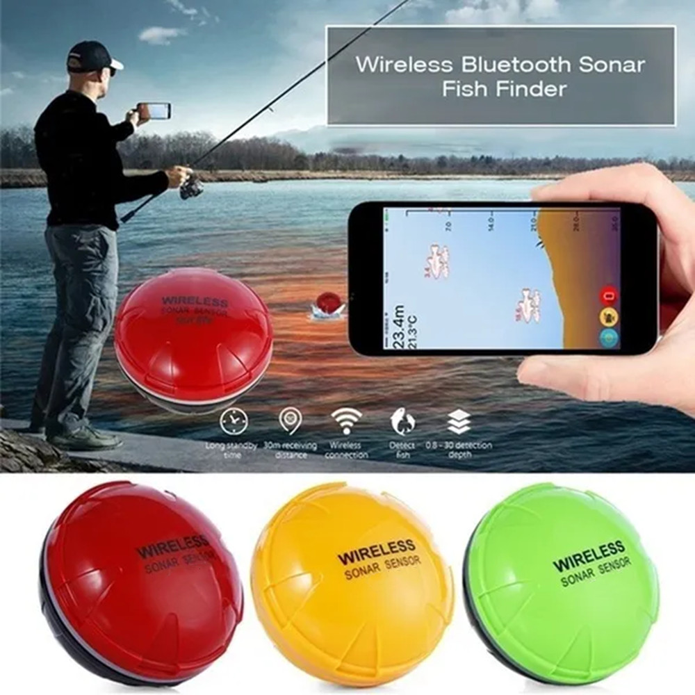 Pupopan 100m novo telefone int - Fishing Depth Finder avaliação e preço