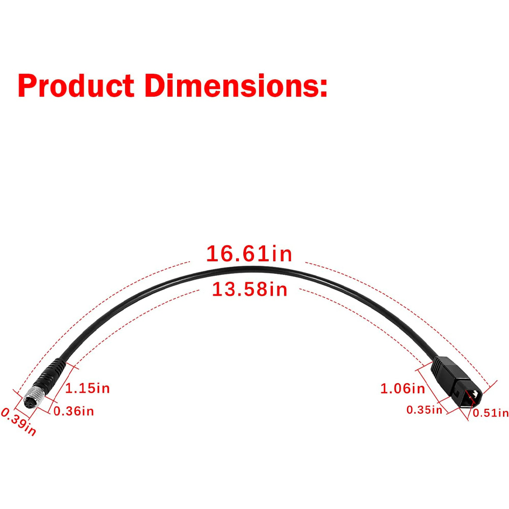 Substituição para 1852068 MKR- - Fish Finder Cable avaliação e preço